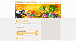 Desktop Screenshot of digitalisnyomtatas.hu